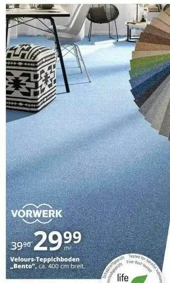 Hammer Vorwerk Velours-teppichboden „bento“ Angebot