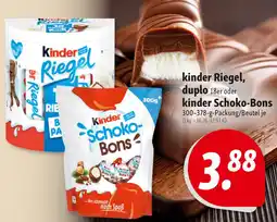 Nah & Frisch kinder Riegel, duplo oder kinder Schoko-Bons Angebot