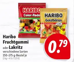 Nah & Frisch Haribo Fruchtgummi oder Lakritz Angebot