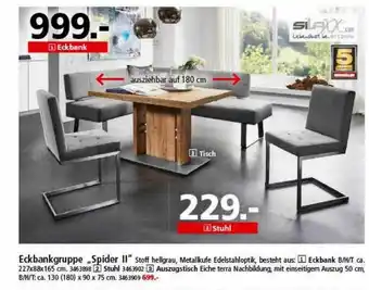 Segmüller Eckbankgruppe „spider II“ Silaxx Angebot