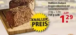 Multi Markt Vollkorn Batzen Roggenvollkornbrot mit Sonnenblumenkernen Angebot