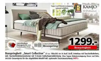 Segmüller Kamjo Boxxpringbett „smart Collection“ Angebot