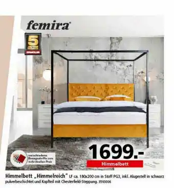 Segmüller Himmelbett „himmelreich“ Femira Angebot