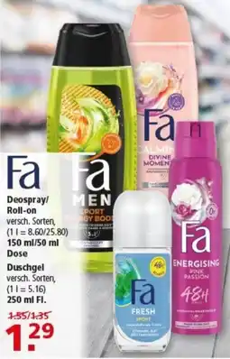 Multi Markt Fa Deospray/Roll-on Angebot