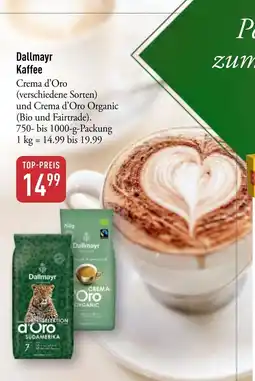 Galeria Markthalle Dallmayr Kaffee Crema d'Oro Angebot