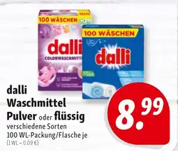 Nah & Frisch dalli Waschmittel Angebot