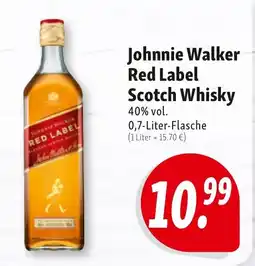 Nah & Frisch Johnnie Walker Red Label Scotch Whisky Angebot