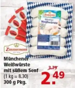 Multi Markt Zimmermann Münchener Weißwürste mit süßem Senf Angebot