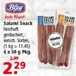 Multi Markt Bley Salami Snack Angebot