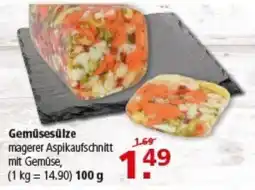 Multi Markt Gemüsesülze magerer Aspikaufschnitt mit Gemüse Angebot