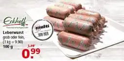 Multi Markt Eckhoff Leberwurst Angebot