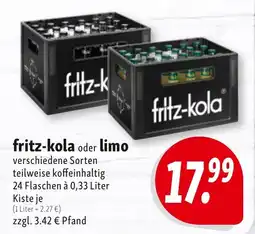Nah & Frisch fritz-kola oder limo Angebot