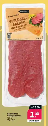 Netto Farmländer Geflügelsalami Angebot