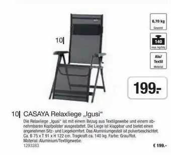 Hagebau Casaya Relaxliege „igusi“ Angebot