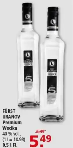 Multi Markt FÜRST URANOV Premium Wodka Angebot