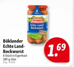 Nah & Frisch Böklunder Echte Land-Bockwurst Angebot