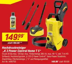 toom Baumarkt Hochdruckreiniger "K 3 Power Control Home T 5" Angebot