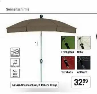 Hagebau Casaya Sonnenschirm Angebot