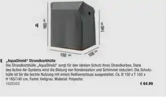 Hagebau „aquashield“ Strandkorbhülle Angebot