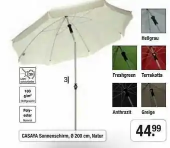 Hagebau Casaya Sonnenschirm Angebot