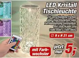 Posten Börse LED Kristall Tischleuchte Angebot
