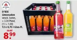 Multi Markt O'NIX Limonaden Angebot
