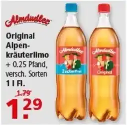 Multi Markt Almdudler Original Alpenkräuterlimo Angebot