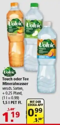 Multi Markt Volvic Touch oder Tee Mineralwasser Angebot