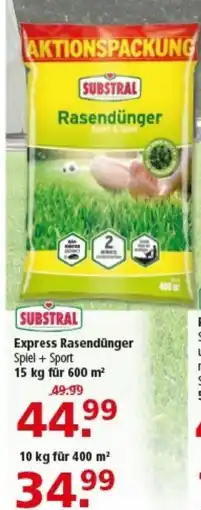 Multi Markt SUBSTRAL Express Rasendünger Spiel + Sport Angebot