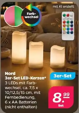 Netto Nord 3er-Set LED-Kerzen Angebot