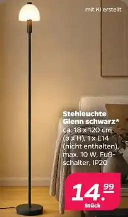 Netto Stehleuchte Glenn schwarz* Angebot