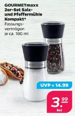 Netto GOURMETmaxx Salz- und Pfeffermühle Kompakt Angebot