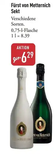 Galeria Markthalle Fürst von Metternich Sekt Angebot
