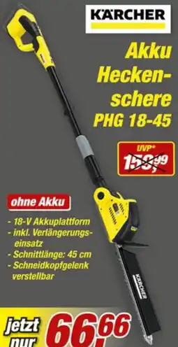 Posten Börse KÄRCHER Akku Hecken-schere PHG 18-45 Angebot
