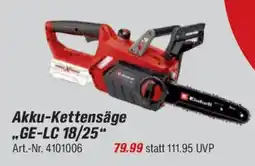 toom Baumarkt Akku-Kettensäge "GE-LC 18/25" Angebot