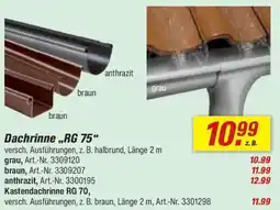 toom Baumarkt Dachrinne "RG 75" Angebot