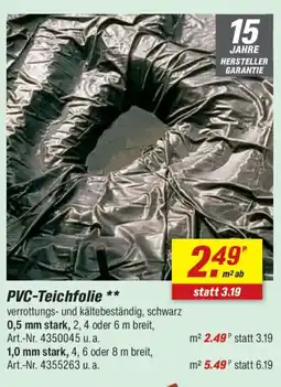 toom Baumarkt PVC-Teichfolie Angebot