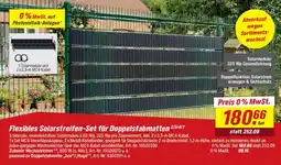 toom Baumarkt Flexibles Solarstreifen-Set für Doppelstabmatten Angebot