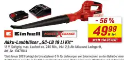 toom Baumarkt Einhell Akku-Laubbläser „GC-LB 18 Li Kit“ Angebot