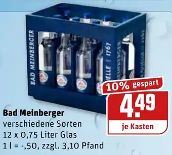 REWE Kaufpark Bad Meinberger 12x0,75L Angebot