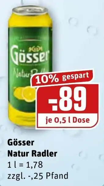 REWE Kaufpark Gösser Natur Radler 0,5L Angebot