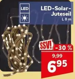 CENTERSHOP LED-Solar-Juteseil Angebot