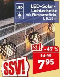 CENTERSHOP LED-Solar-Lichterkette mit Flammeneffekt Angebot