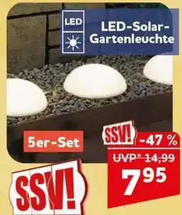CENTERSHOP LED-Solar-Gartenleuchte Angebot