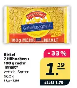 Netto Birkel 7 Hühnchen Gabelspaghetti Angebot