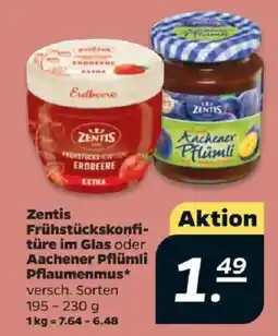 Netto Zentis Frühstückskonfitüre oder Aachener Pflümli Angebot