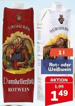 CENTERSHOP BURGHERRN Rot- oder Weißwein Angebot