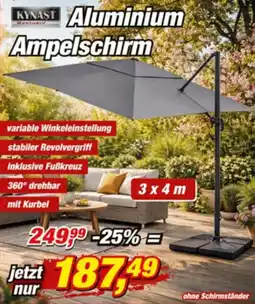Posten Börse KYNAST Aluminium Ampelschirm Angebot