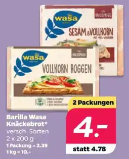 Netto Barilla Wasa Knäckebrot* Angebot