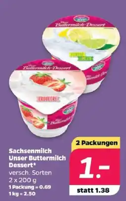 Netto Sachsenmilch Unser Buttermilch Dessert Angebot